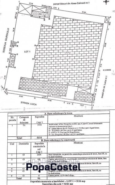 Giurgiului x Luica teren 5116 mp dubla deschidere 68 ml x 70 ml